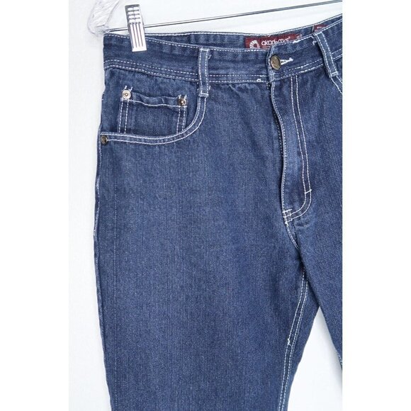 Vintage Akademiks Jeans Dark Wash Blue Denim Men's 30x25 Y2K Streetwear Hip Hop - Picture 2 of 11